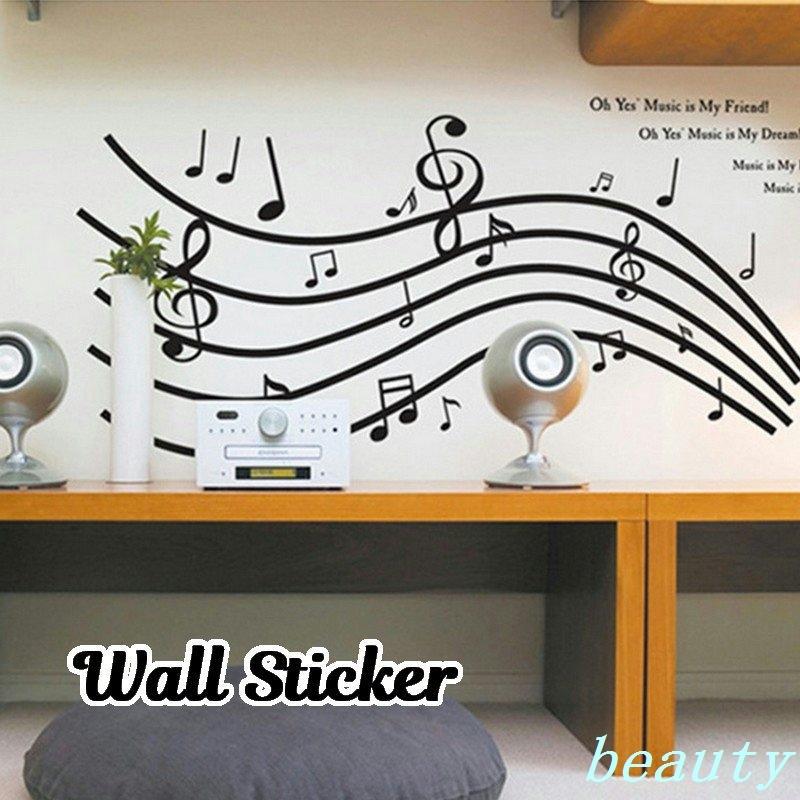 ウォールステッカー 壁紙シール 音符 楽譜 音楽 ト音記号 ミュージック 英字 ロゴ ルームデコレーション ウォールデコレーション おしゃれ かわいい Bty 9198ewzbn Beauty21 通販 Yahoo ショッピング