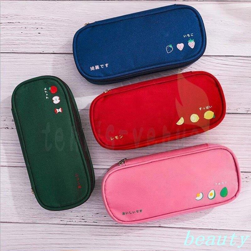ペンケース 筆箱 ポーチ フルーツパターン 大容量 おしゃれ 男子 女子 高校生 中学生 小学校 人気 シンプル Bty 9715hmxft Beauty21 通販 Yahoo ショッピング