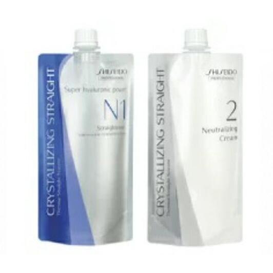 資生堂 クリスタライジングストレート α N 1剤 400g ＆クリーム 2剤