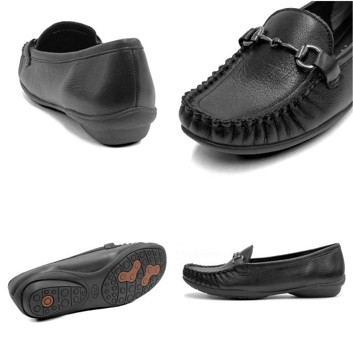Airystep（エアリーステップ） レザー 本革 モカシン シューズ