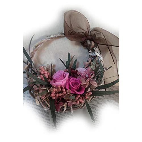 50 Off Lulu S ルルズ スモーキー ピンクのリース バスケットアレンジメント プリザーブドフラワー ナチュラル ドライフラワー プリザーブドフ 信頼 Habitat Jeunes Normandie Fr