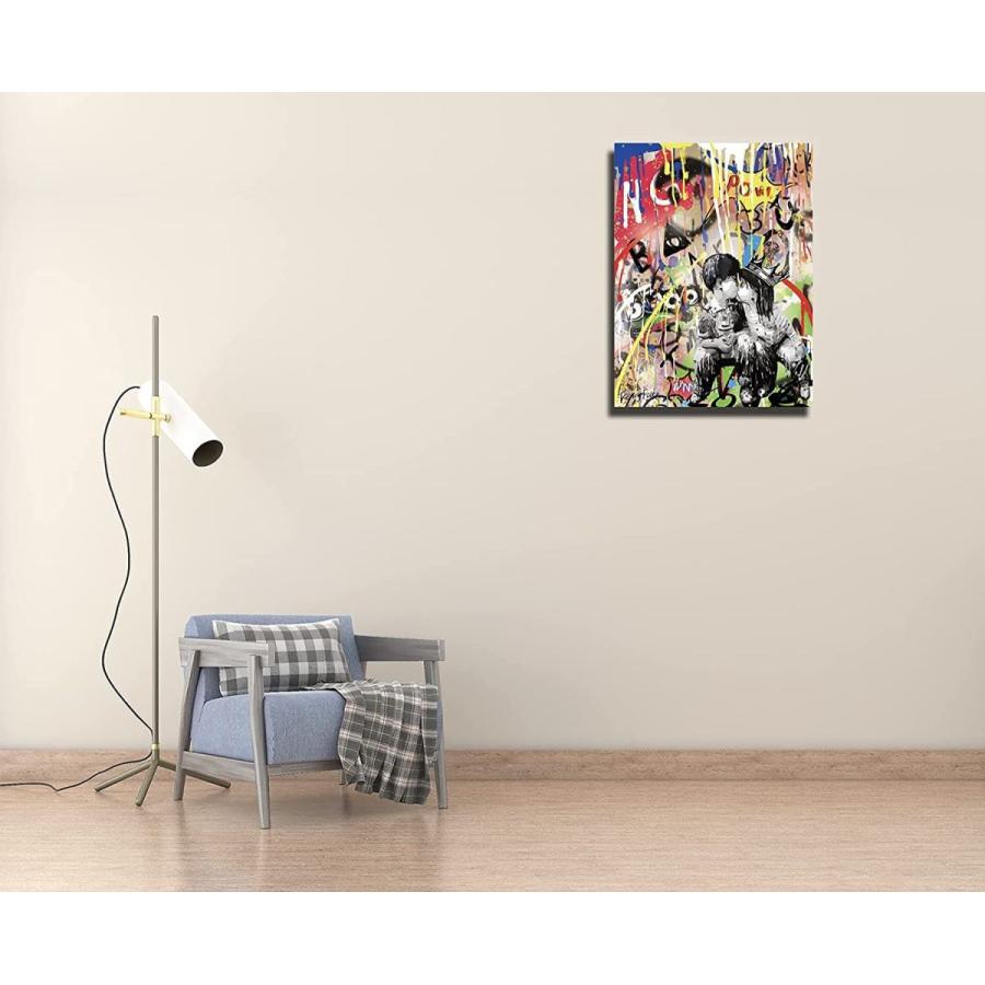 バンクシー Banksy Love Street 有名なアーティストヴァンストリートグラフィティレプリカ風景キャンバス絵画アートポスターインテリア壁 ウォールステッカー Trieltam Org Mx