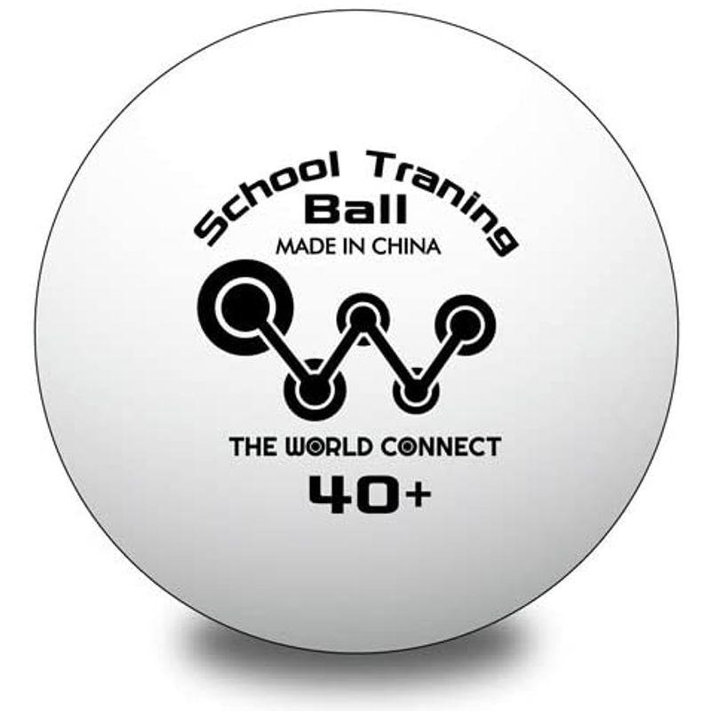 ザ ワールドコネクト 卓球 ボール TWC スクール トレーニングボール 40＋ 100球入 DV010｜beautydawn｜02
