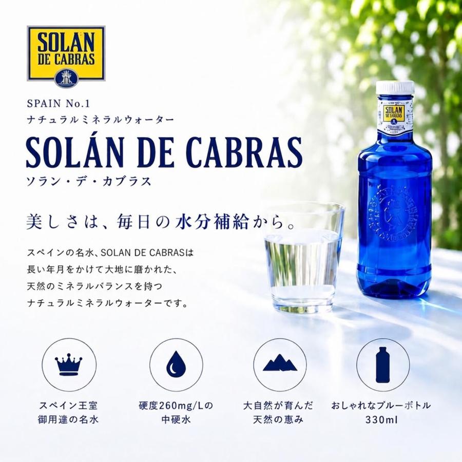ソラン・デ・カブラス 500ml PET 20本 ブルーボトル SOLAN DE CABRAS