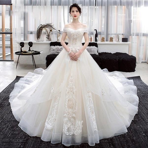 販売正本 ウェディングドレス ウェディングドレス白 パーティードレス レース オフショルダー 花嫁ロングドレス 結婚式 露背 二次会 ビーズ お呼ばれ 挙式 姫系hs5150 特価セール Makover Staging Poliklinikabagatin Hr
