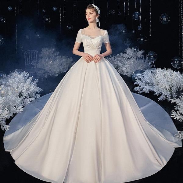 ウェディングドレス ウェディングドレス白 パーティードレス 可愛いドレス 花嫁ロングドレス 結婚式 トレーンライン 二次会 エレガント お呼ばれ 挙式hs5444 Hs5444 Sun Day 通販 Yahoo ショッピング