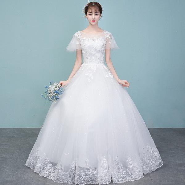 新品ウェディングドレス白 パーティードレス パフスリーブ 可愛いレース 花嫁ロングドレス 結婚式 二次会 ウェディング 謝恩会hs5465 Hs5465 Sun Day 通販 Yahoo ショッピング