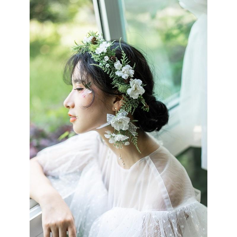 花冠ティアラ ウエディング 花冠 花かんむり ヘアアクセサリー 結婚式 ヘッドアクセ 花輪 森ガール 写真撮り 撮影 演奏会 挙式 パーティ花びらsp1647 Sp1647 Sun Day 通販 Yahoo ショッピング