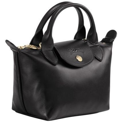 ロンシャン Longchamp ル プリアージュ キュイール 2way トップハンドルバッグ トートバッグ ショルダーバッグ ブラック Bag136 ビューティース 通販 Yahoo ショッピング