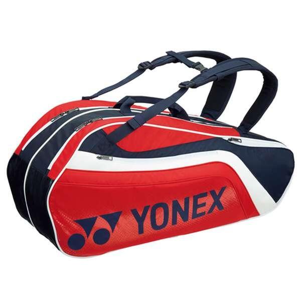 ヨネックス ラケットバッグ6(リュック付) テニスラケット6本用 BAG1812R [カラー：ネイビー×レッド] #BAG1812R-097 YONEX