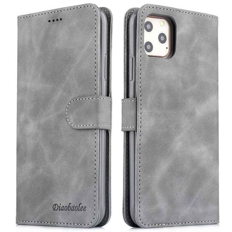 iPhone 11 Pro ケース 手帳型 スマホケース グレー #1137902 Case 新品 