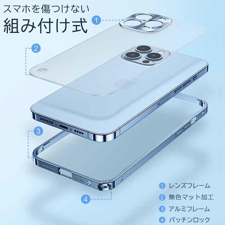iPhone 14 ProMax ケース スマホケース 強化ガラスフィルム付き