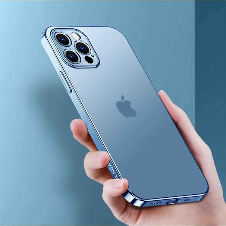 iPhone 14 Pro ケース スマホケース B 強化ガラスフィルム付き ブルー