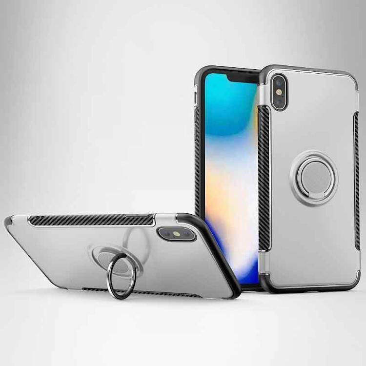 iPhone XS Max ケース 背面型 スマホケース シルバー #1125859 Case