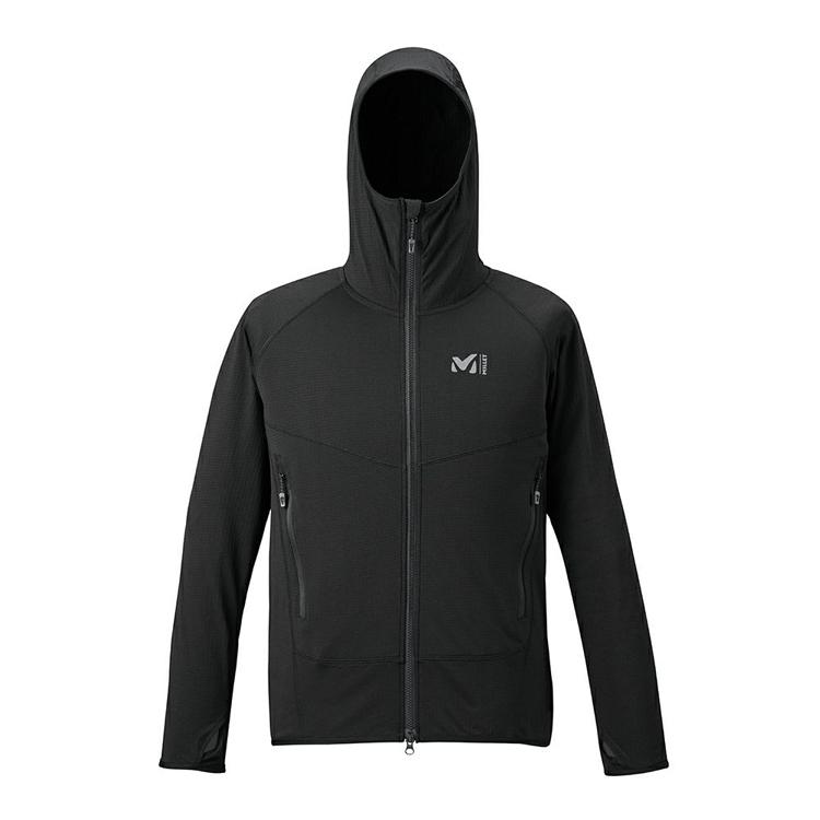 MILLET ミレー ドライ グリッド フーディ BLACK M (日本サイズL MILLET ミレー ドライ グリッド フーディ BLACK M (日本サイズL
