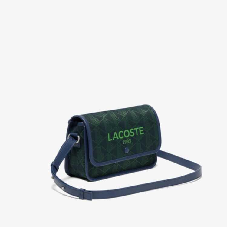 LACOSTE ラコステ JQD フラップ クロスオーバーバッグ ネイビー LACOSTE ラコステ JQD フラップ クロスオーバーバッグ ネイビー