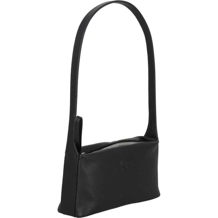 【在庫限り】 ラコステ シティ コート S HOBO バッグ ブラック 11×21.5×6.3cm #NF4532IE-000 【在庫限り】 CITY COURT S HOBO BAG 未使用の画像