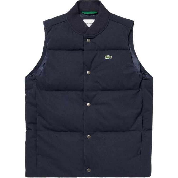 LACOSTE ラコステ ピケダウンベスト(メンズ) M(050) ネイビー LACOSTE ラコステ ピケダウンベスト(メンズ) M(050) ネイビー