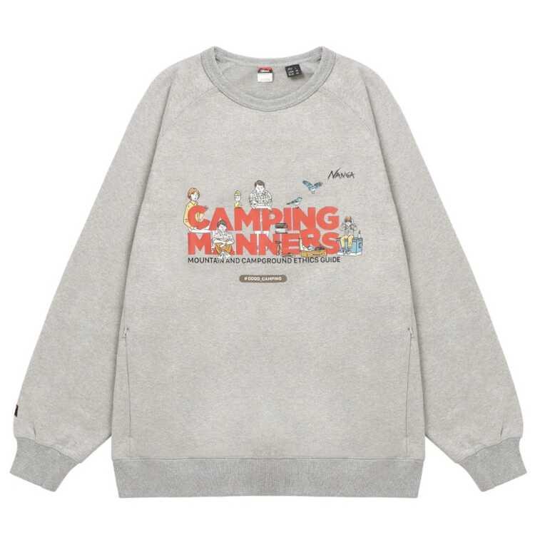 ナンガ エコハイブリッド キャンピングマナー ソープバブル スウェット