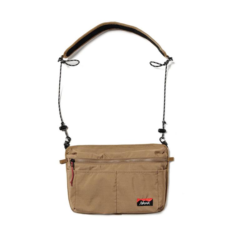 ナンガ ヒノックサコッシュ ベージュ 幅30×高さ20×奥行き(マチ)4cm #N0001034-BEG 送料無料 HINOC SACOCHE TAKIBI NANGA ナンガ ヒノックサコッシュ ベージュ 幅30×高さ20×奥行き(マチ)4cm