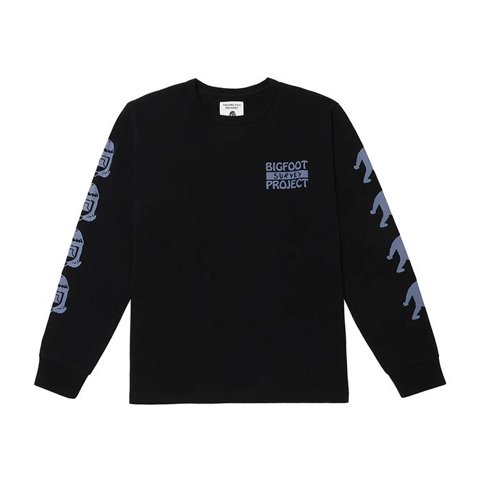 ナンガ×タコマフジレコード ビックフット サーベイ プロジェクトロゴ ロングスリーブティー(ユニセックス) L ブラック #N0003120 ナンガ×タコマフジレコード ビックフット サーベイ プロジェクトロゴ