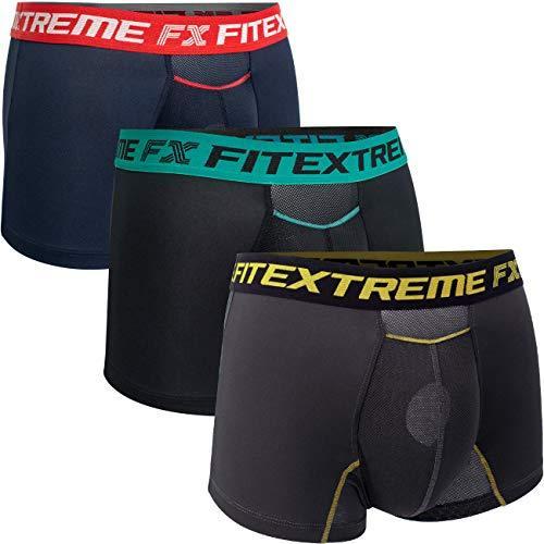 FITEX 陰嚢分離 パンツ メンズ 下着 陰嚢分離型 ボクサーパンツ 上向き 下向き 通気 メッシュ ストレッチ 蒸れない セット 3枚組 C 2L