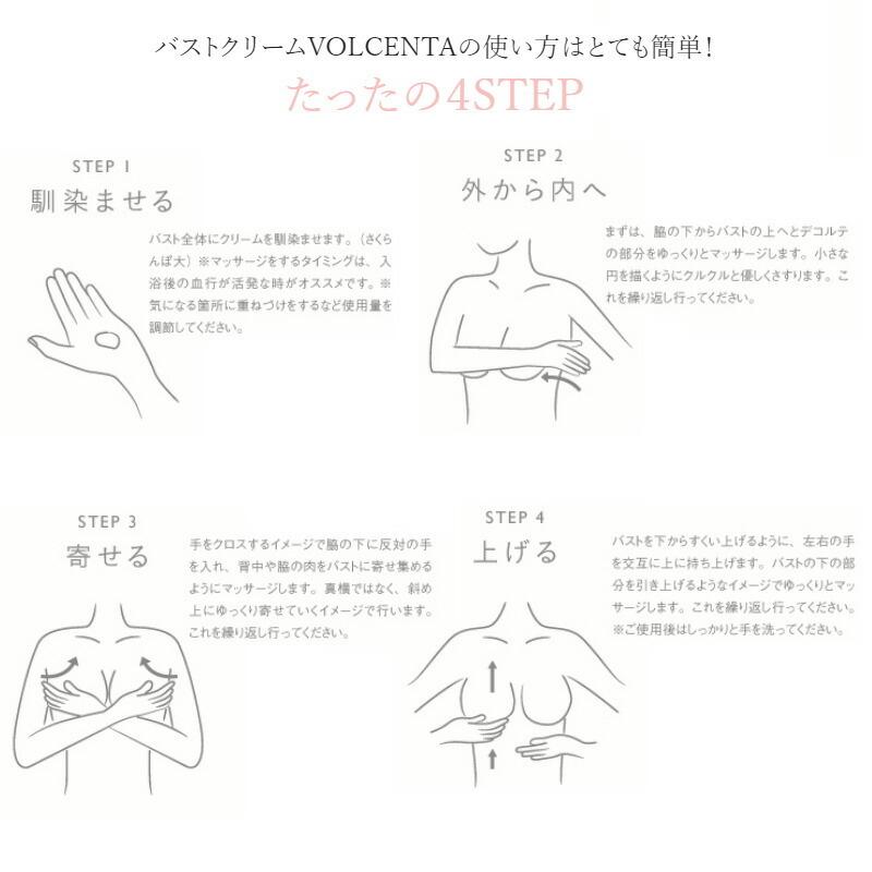 ボルセンタ VOLCENTA バストクリーム 100g 美容クリーム バストケア