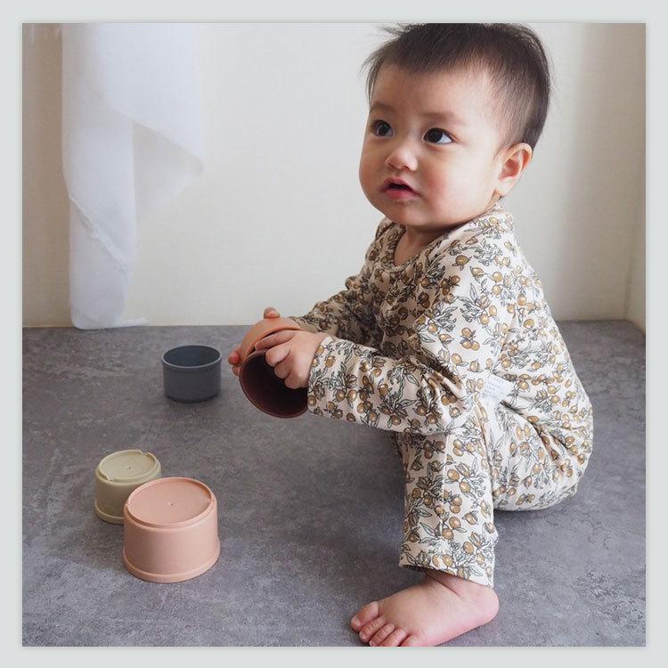 Enne ロンパース ベビー 冬 女の子 男の子 長袖 足つき 足つきロンパース カバーオール ベビー服 秋冬 メール便送料無料 人気商品