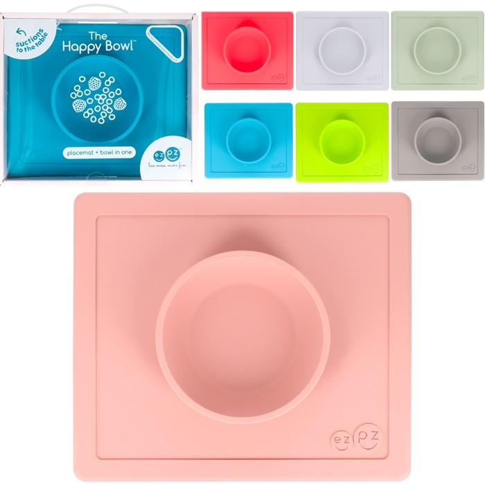 イージーピージー ハッピーボウル Happy Bowl Ezpz 今年の新作から定番まで ベビー食器 ベビー 子供 出産祝い お食事マット 離乳食 ミニマット 赤ちゃん シリコンマット 誕生日祝い