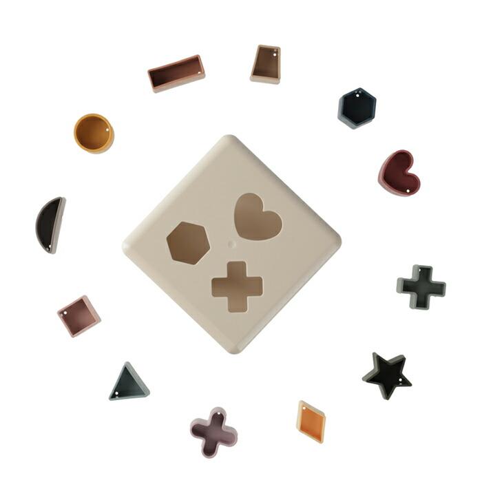 並行輸入品】mushie ムシエ シェイプソーティングボックス 知育玩具 形