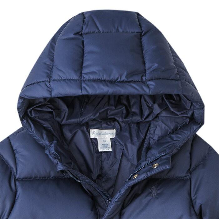 ポロ・ラルフ・ローレン ネイビーロンパースダウン