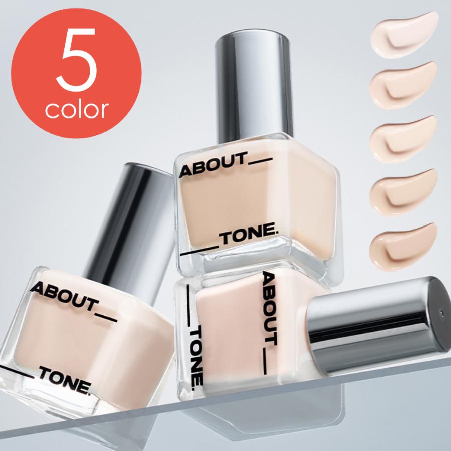 【並行輸入品】ABOUT TONE アバウトトーン スキンレイヤーカバーフィットファンデーション 30ml [アバウトトーン リキッドファンデ セミマット 韓国コスメ]