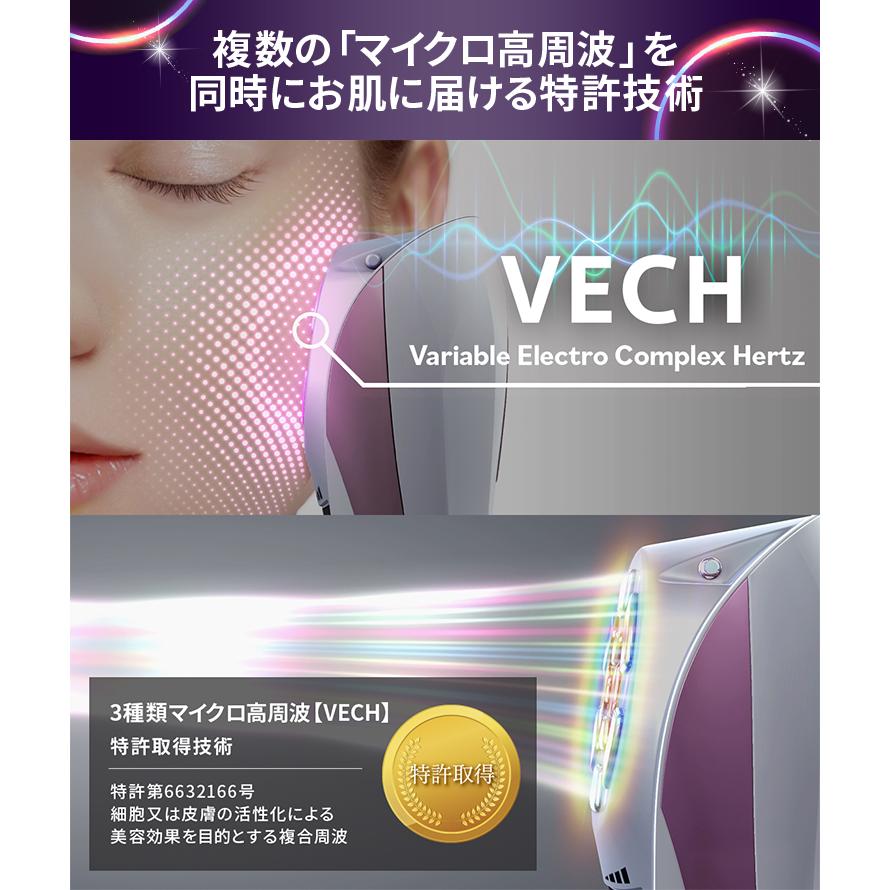 美顔器 LUXCEAR Visage S ほうれい線 小顔 シワ改善 鼻まわり 目元