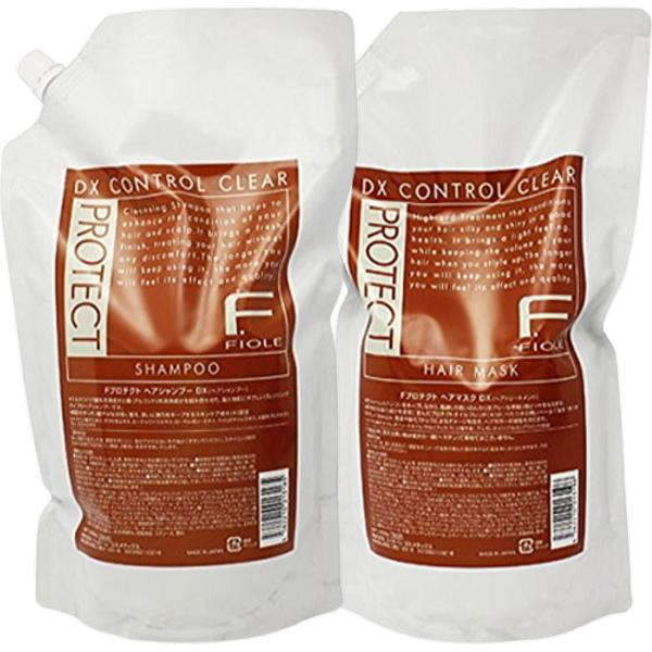 Fプロテクト シャンプー マスク DX 1000ml レフィル 2セット FIOLE（フィヨーレ） Fプロテクト ヘアシャンプーDX 1000ml 詰替え用