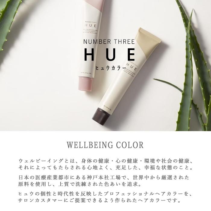 HUE ナンバースリー ヒュウ グレイ カラー 7/0B 80g アッシュベージュ