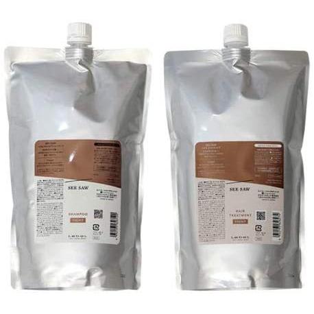 SEE/SAW（シーソー）[セット品] (タイト)ヘア＆スキャルプシャンプー800ml× ヘアトリートメント800ml