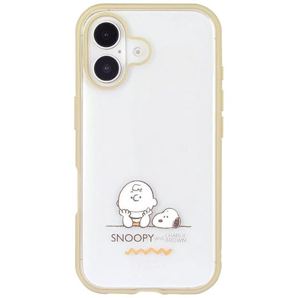 グルマンディーズ SNGG82D iPhone 16 （6.1インチ） IIIIfit Clear ケース ピーナッツ チャーリーブラウン SNGG-82D