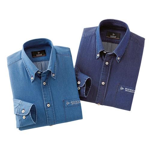 DUNLOP MOTORSPORT カジュアルシャツ メンズ デニムシャツ 長袖