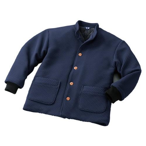 ブルゾン 秋冬 日本製 紳士ニットジャガードブルゾン ネイビー系 アウター リブ袖 メンズ 紳士服 シニア 上着 オシャレ はんてん どてら 半纏 袢纏 シニアファッション 50代 60代 70代 80代 父の日 お父さん　natu　p19236 ジャンパー ブルゾン メンズ シニア 秋冬 日本製 紳士ニットジャガード