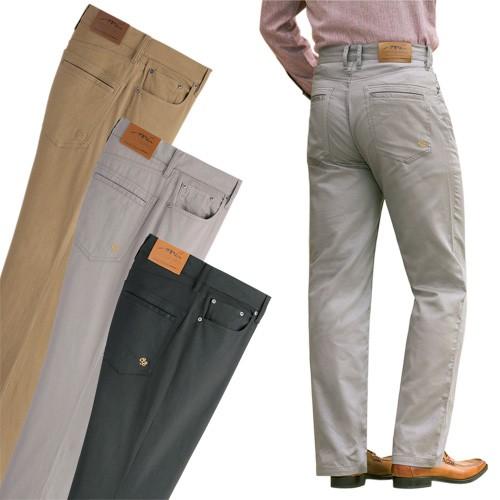 送料無料 年間定番しっかりコットンスラックス 同サイズ3色組 選べる股下丈 ズボン ストレッチパンツ メンズ 紳士 シニア ボトムス P Tax 4 Nl