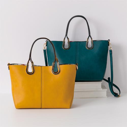 セカンドバッグ付 2way トートバッグ 全2色 ショルダーバッグ