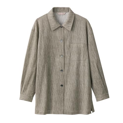 シャツ ブラウス レディース 日本製 高島ちぢみ ブラウス