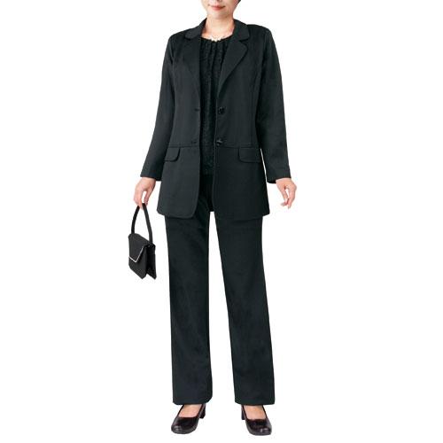 黒70の3点セット。 喪服 礼服 洗える フォーマル3点セットスーツ 股下70cm ブラック