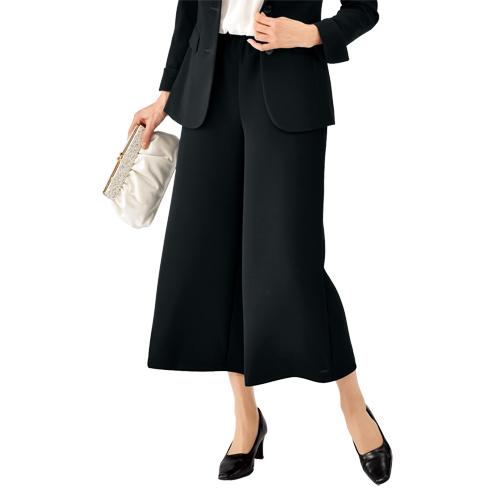 日本製 フォーマルキュロット 喪服 礼服 礼装 キュロットパンツ 膝下丈