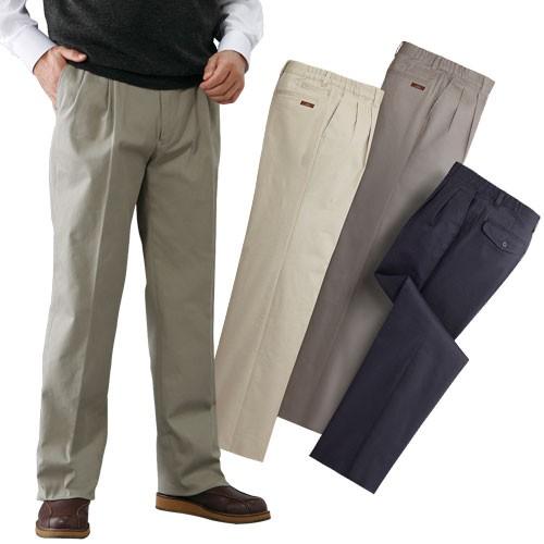 チノパン ズボン メンズ クラブ・ラメール 脇シャーリングストレッチ