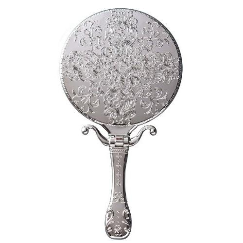 送料無料 トゥインクルハンド&スタンドミラー シルバー Y-1505