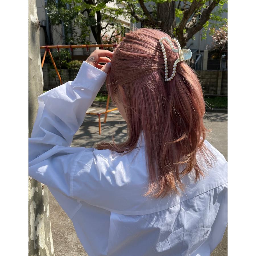 2TYPE パール ヘア クリップ 韓国 アクセサリー ヘアアクセサリー ヘア