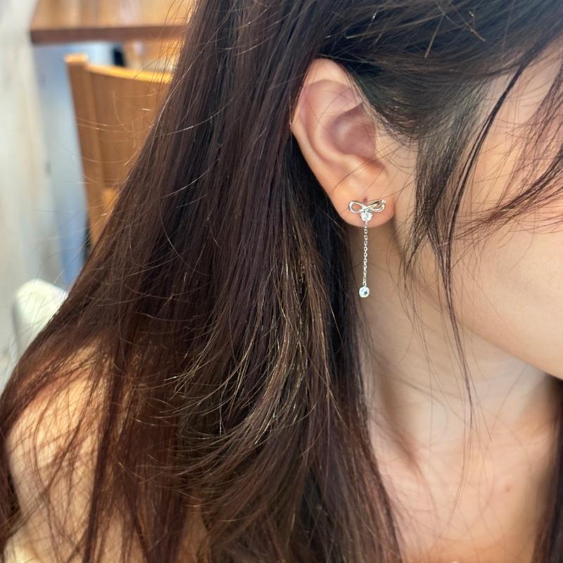 韓国 アクセサリー ピアス ジュエリー サークルピアス 垂れる 上品