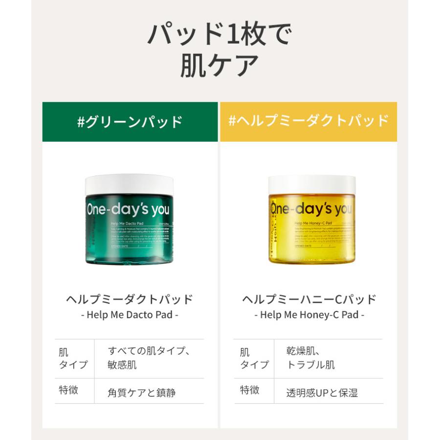 ワンデイズユー ヘルプミー ハニーCパッド 125g トナー パッド