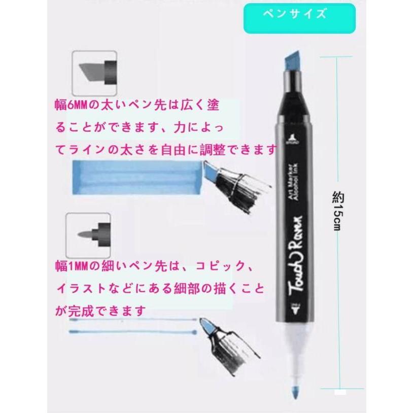 限定モデル マーカーペン イラストマーカー 80色 セット 水彩ペン 太字 細字 コピック イラスト 漫画 絵画 塗り絵 Aynaelda Com